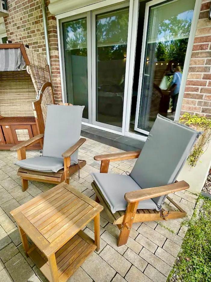 Kleine Auszeit -- Inklusive Parkplatz & Wifi, Geschirrspueler, Waschmaschine & Terrasse Mit Strandkorb -- Perfekt Fuer Urlaub & Business 沙博伊茨 外观 照片